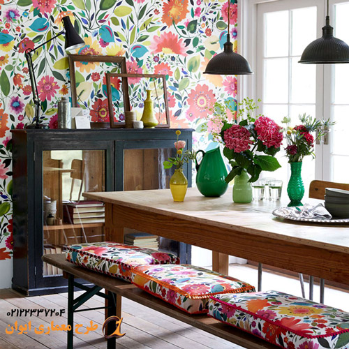 نصب کاغذ دیواری موقت