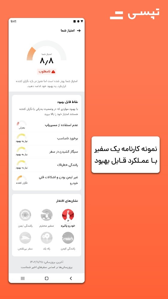 نمونه کارنامه سفیر موفق
