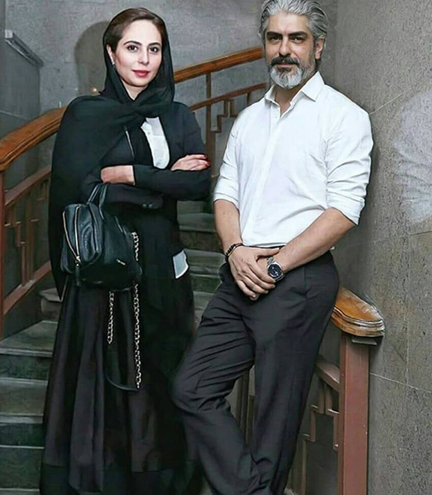 مهدی پاکدل و همسر فعلیش رعنا آزادیور