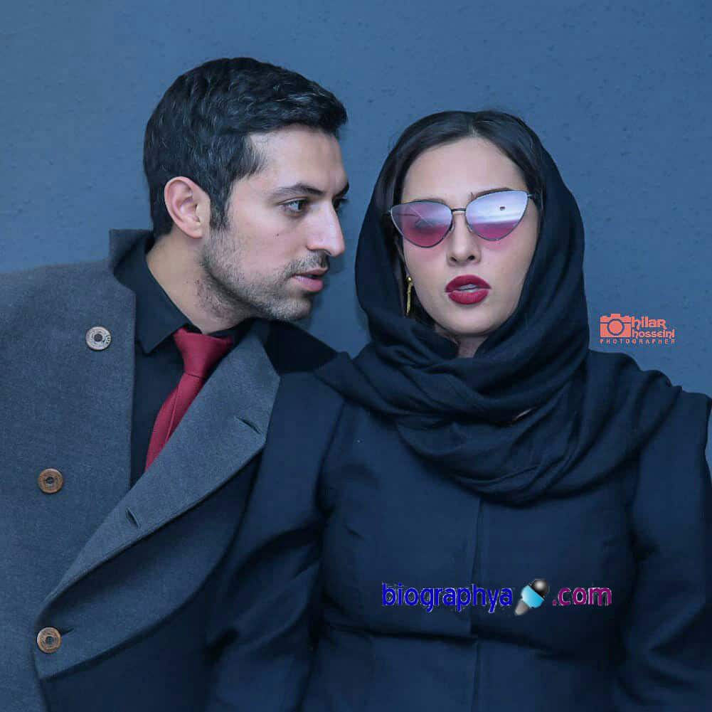 سام درخشانی و همسرش (2)