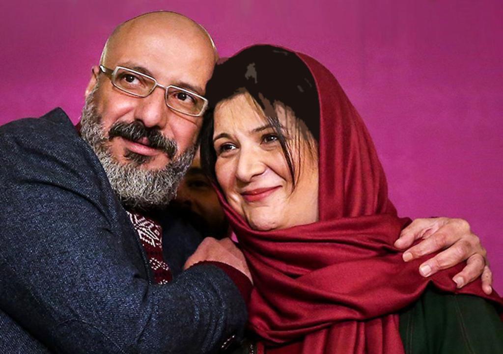 سام درخشانی و همسرش (3)