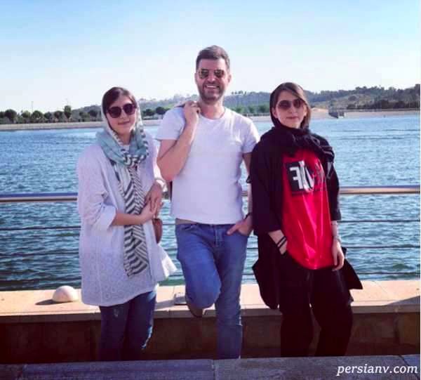 مجری جوان و دخترانش