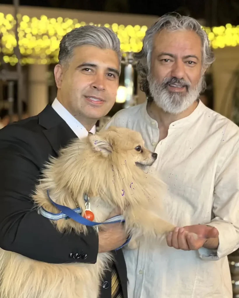 هنرمندان در عروسی محمد نادری