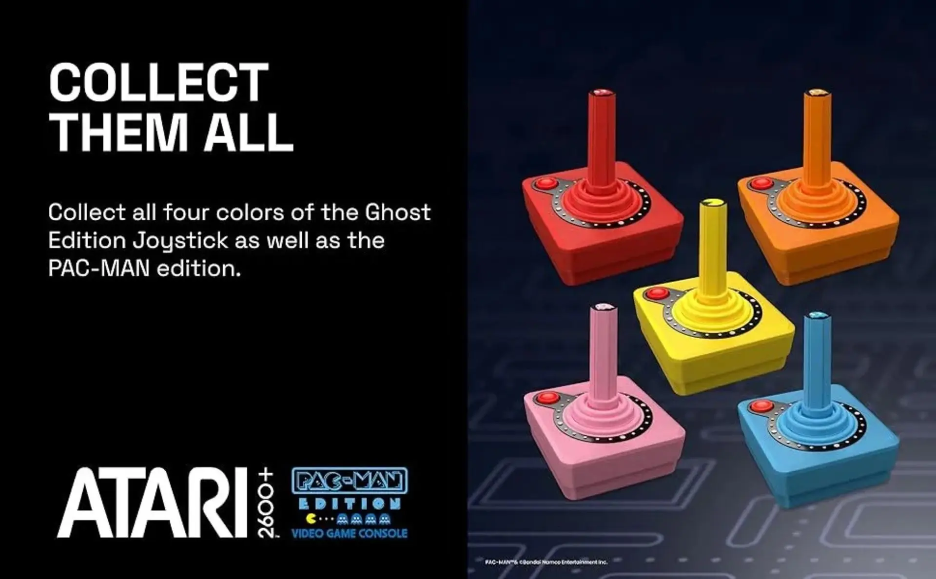 جوی‌استیک‌های کنسول بازی Atari 2600+ Pac-Man Edition
