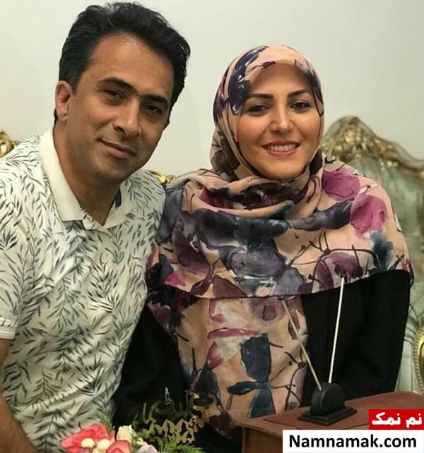 المیرا شریفی مقدم گوینده خبر و همسرش داوود عابدی