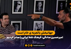 امیرحسین صادقی: فرهنگ غلط ایرانی را صادر کردیم