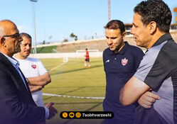 حضور سرکنسول ایران در تمرین پرسپولیس