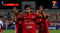 گل سوم شباب الاهلی به الشارجه توسط سعید عزت اللهی