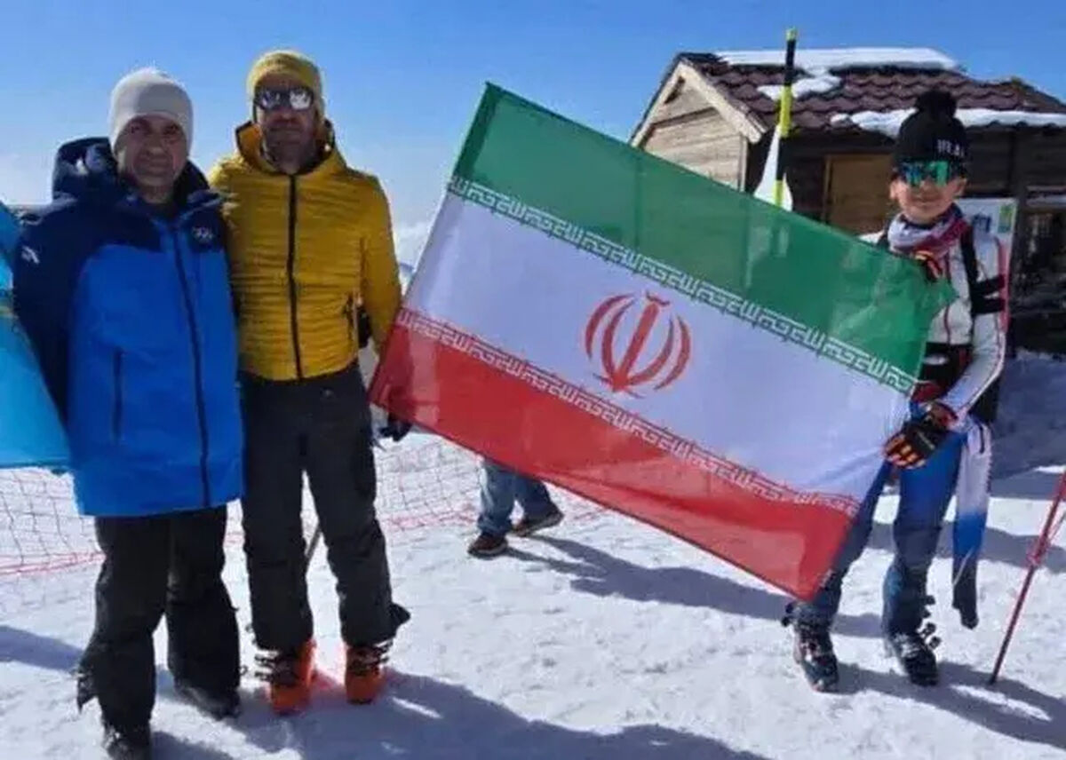 مدال نقره اسکی قهرمانی آسیا تقدیم به هم‌تیمی‌های غایب شد