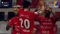 پاس گل سردار آزمون؛ گل اول شباب الاهلی به به الجزیره امارات