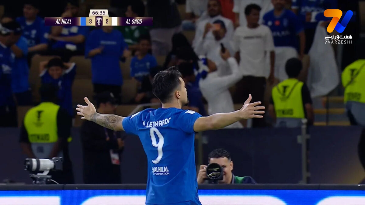 گل سوم الهلال به السد توسط لئوناردو