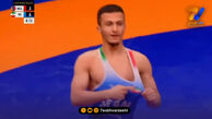 والی‌زاده با پیروزی 14 بر 3 به مدال طلا رسید
