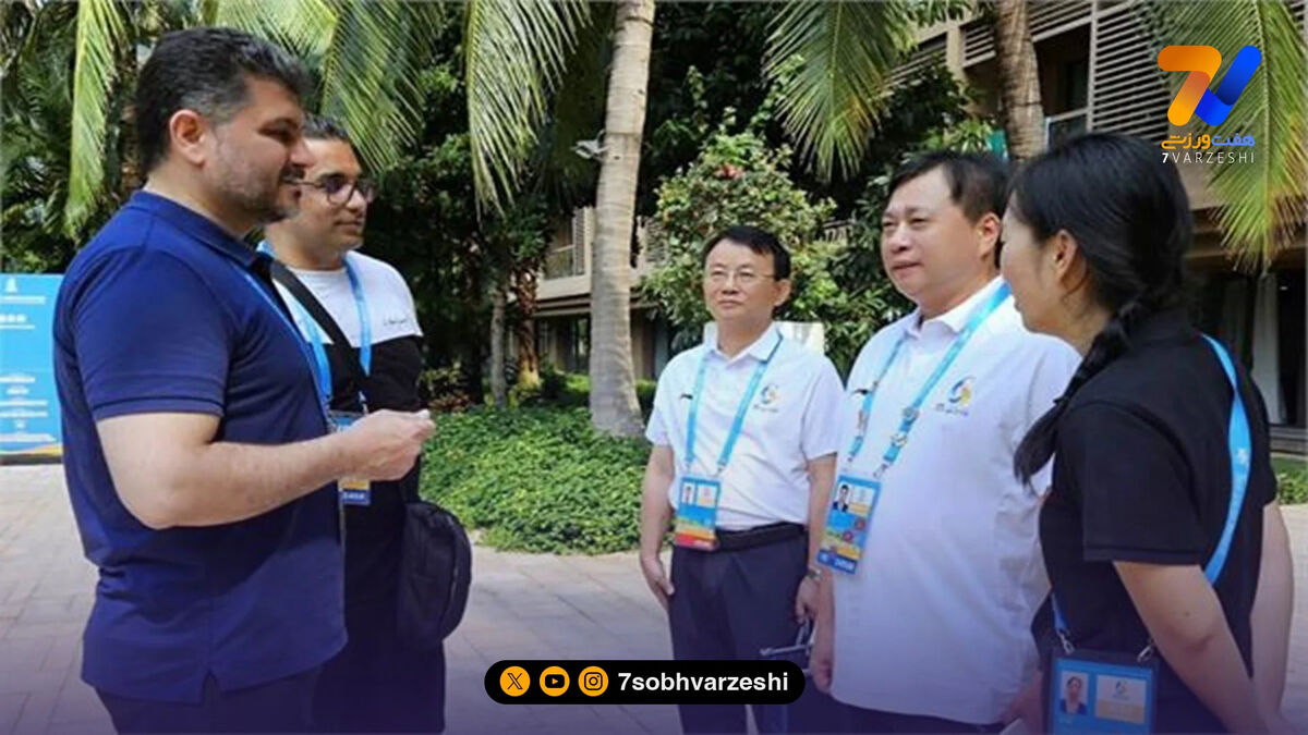 دیدار سرپرست کاروان ایران با شهردار سانیا