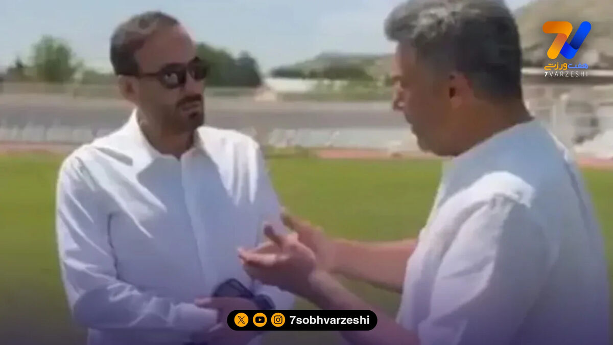 بازدید مالک خیبر از ورزشگاه تختی خرم‌آباد