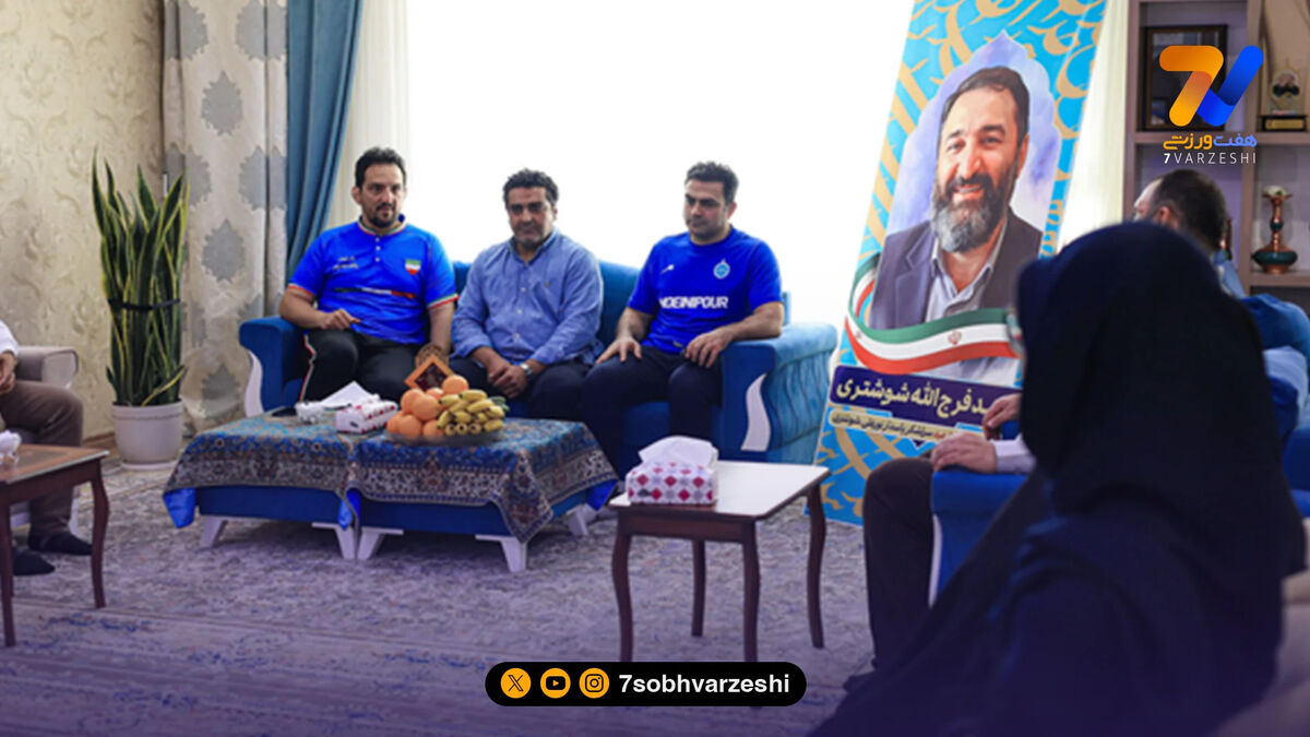حضور سرمربیان تیم ملی کشتی در منزل شهیدان شوشتری