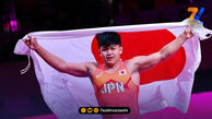 فتح سکوی وزن ۹۷ کیلوگرم آزاد؛ آرش یوشیدا قهرمان جام میجی شد