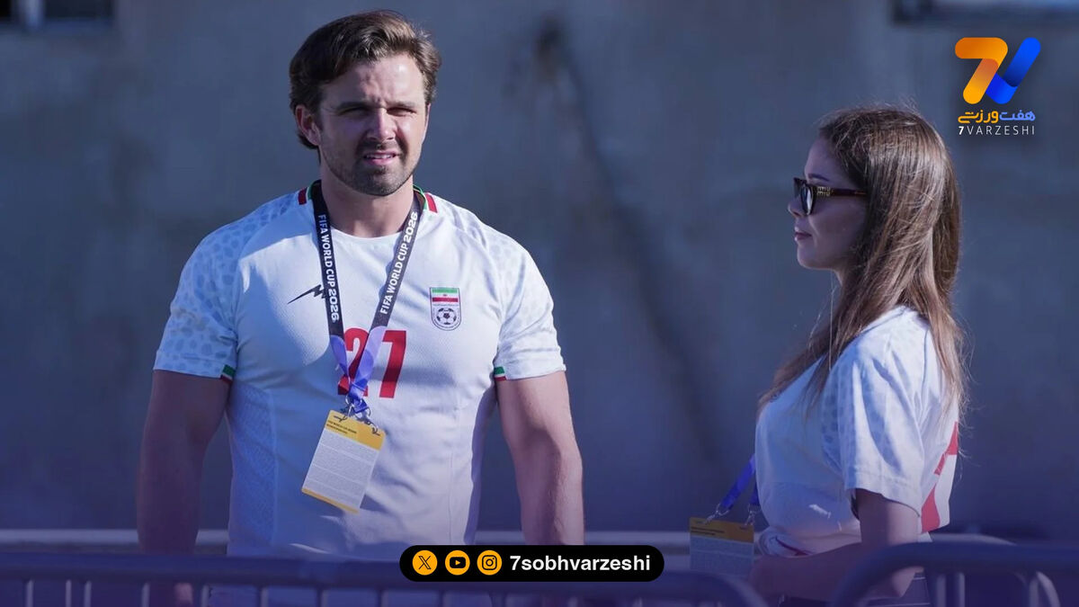 اینفلوئنسر آمریکایی حامی محور مقاومت در تمرین امیر قلعه‌نویی!