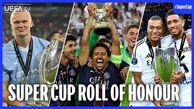 قهرمانی سوپرجام اروپا در ۱۰ سال گذشته