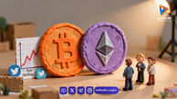 قیمت بیت‌کوین و اتریوم امروز یکشنبه ۹ فروردین 1404/ افزایش قیمت بیت‌کوین
