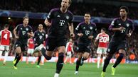 بایرن 2 - آرسنال 1؛ کامبک ‌با درخشش هری کین