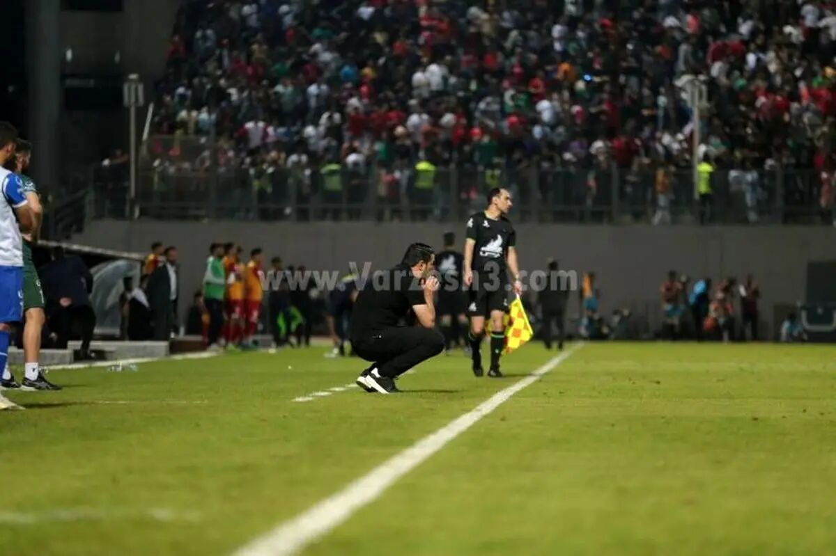 عکس| وقتی ‌نکونام ‌خبر صدرنشینی پرسپولیس را شنید!