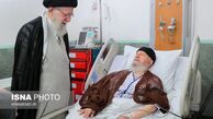 عیادت رهبر ‌انقلاب از‌ آیت‌الله مکارم شیرازی ‌