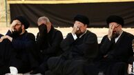 تصاویر عاشورایی از مسعود پزشکیان در کنار سیدحسن خمینی