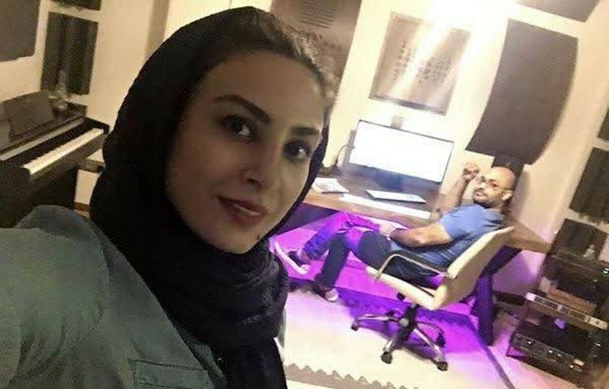 سلفی عاشقانه حدیثه تهرانی، بازیگر محبوب با همسر موزیسینش