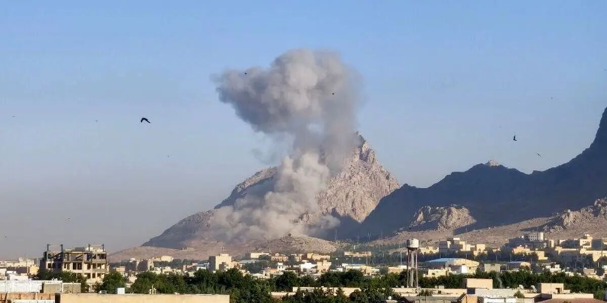 تصویر منتشر شده از حمله دقایقی قبل رژیم اسرائیل به کرمانشاه + عکس