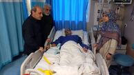 عیادت جبلی از مجروحان صداوسیما