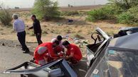 تصادف زنجیره‌ای در محور شوش - اندیمشک با ٧ مصدوم و ۲ فوتی