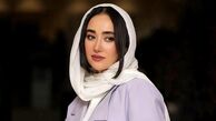 استایل جین بهاره افشاری در خیابانی در تهران