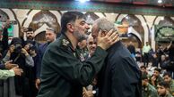بوسه سردار رادان بر پیشانی مسعود پزشکیان