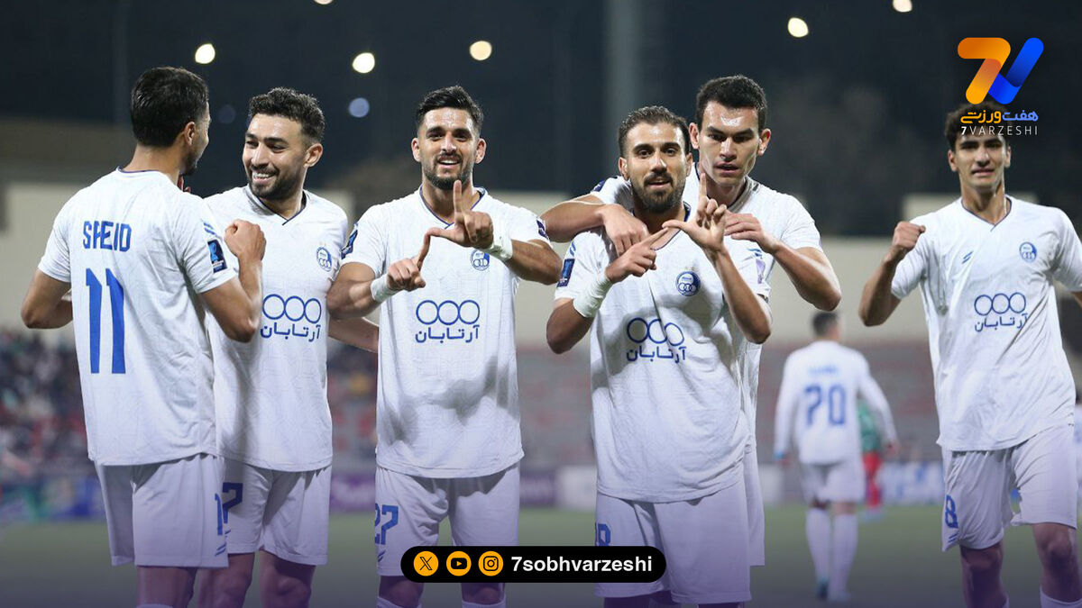 گل اول استقلال به الوحدات توسط مهران احمدی