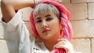 استایل جذاب سمیرا حسینی با رنگ موی فانتزی