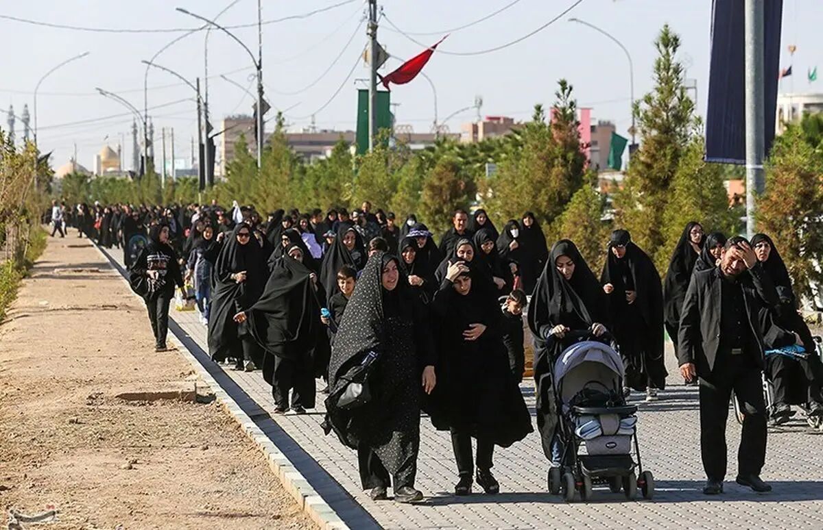 آغاز مسیر پیاده روی اربعین تهران