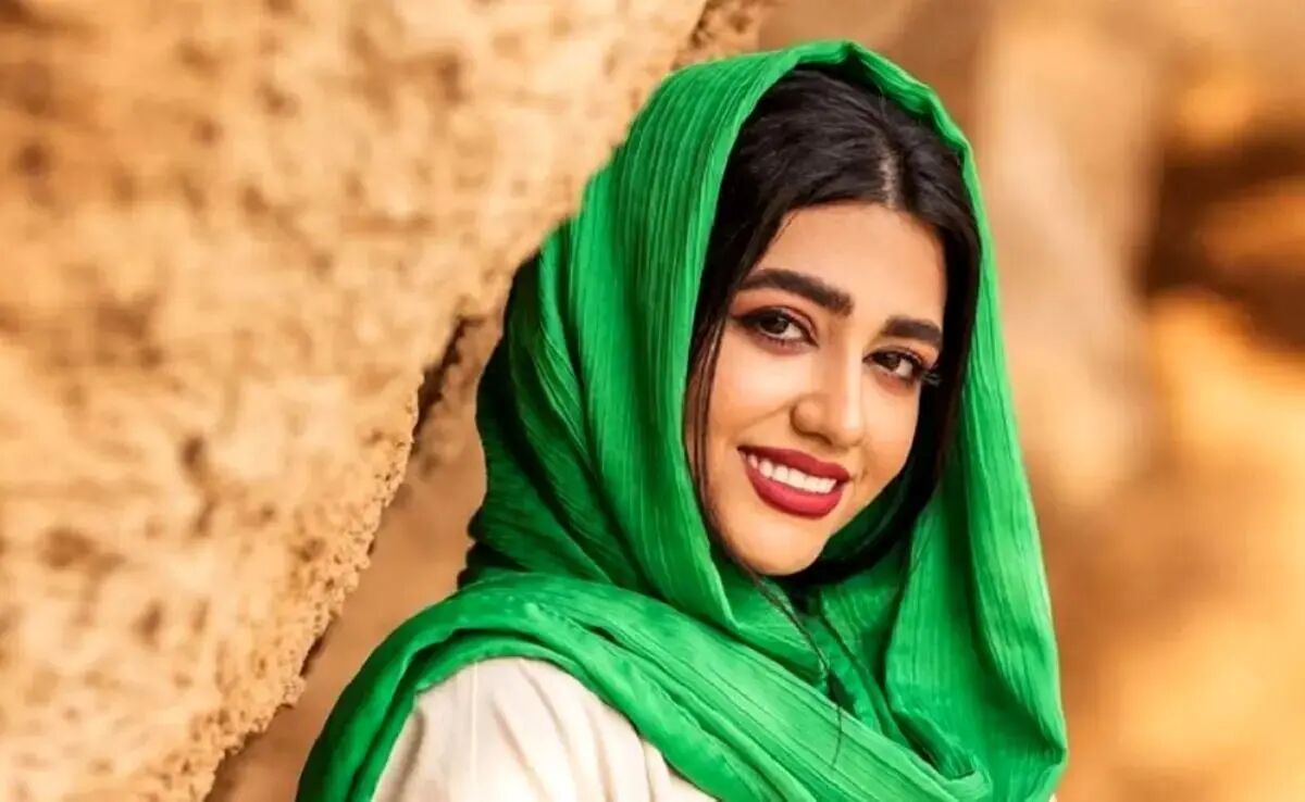 سرنا امینی با گریم اصغر