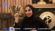 عاشقانه‌های بازیکن پرسپولیس برای همسرش روی ساق‌بند/ لیلی و مجنون جدید فوتبال