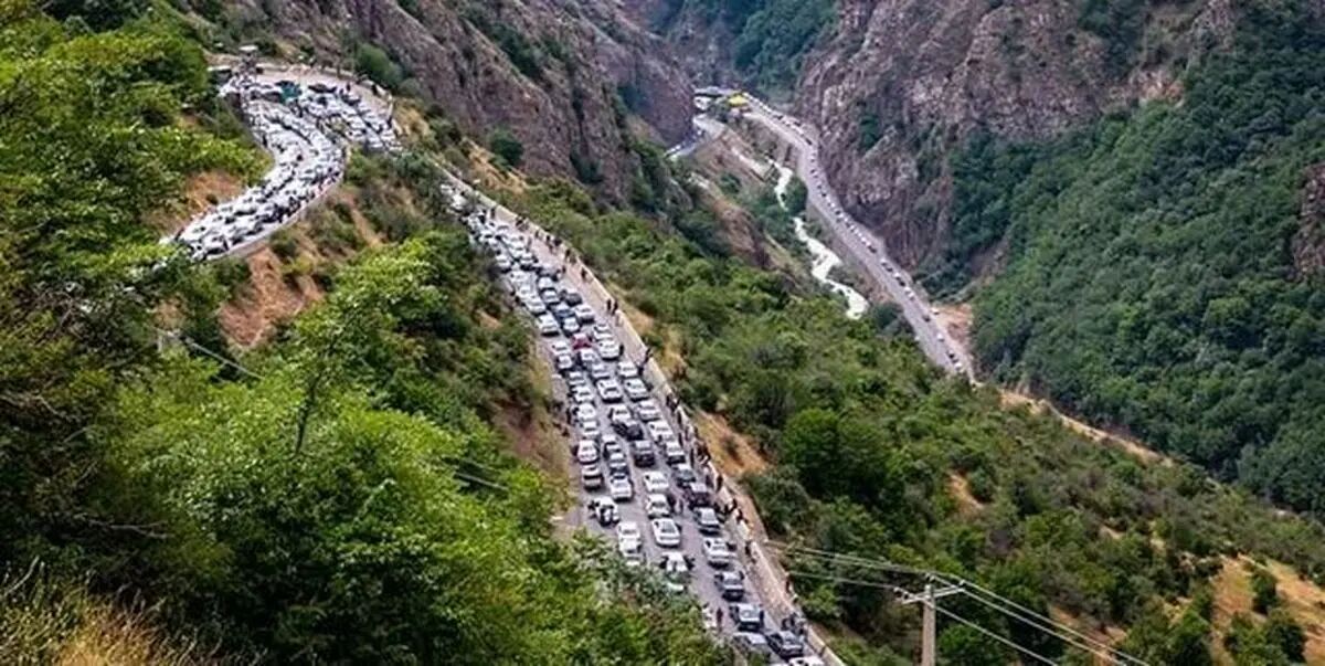 ترافیک سنگین در چالوس و آزادراه تهران-شمال