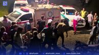 سقوط دلخراش خودرو در جاده جواهردشت چابکسر جان دو نفر را گرفت