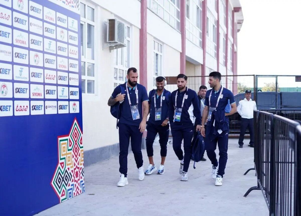 تیم ملی ایران برای فینال مسابقات کافا  وارد تاشکند شد