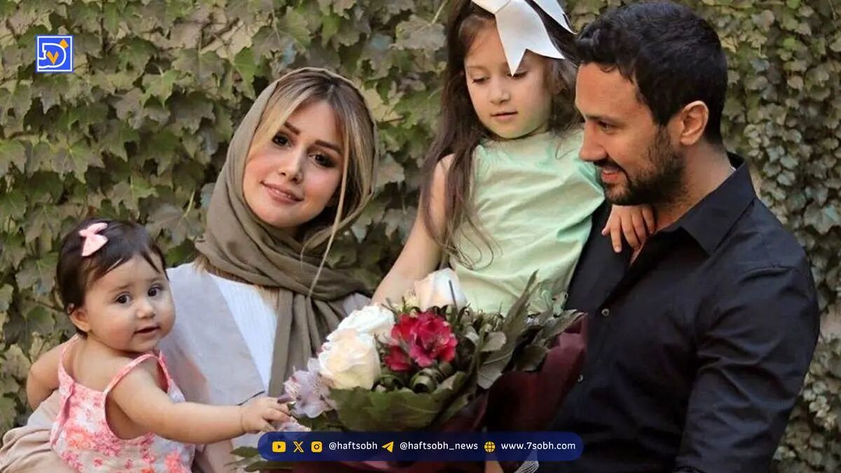 عکس؛ همسر شاهرخ استخری با انتشار عکس خانوادگی: «نذاریم حسرت شه»