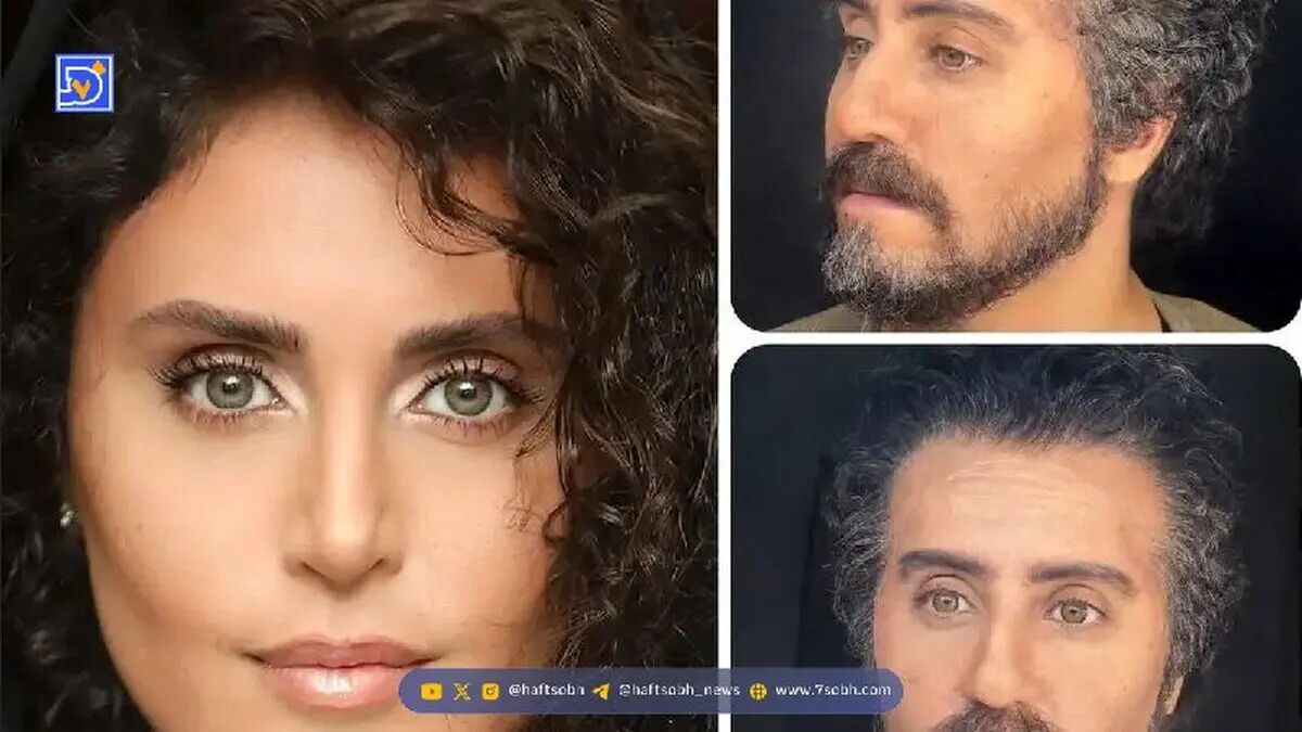 تغییر چهره بی‌نظیر الناز شاکردوست با گریم مردانه در «کج پیله»‌