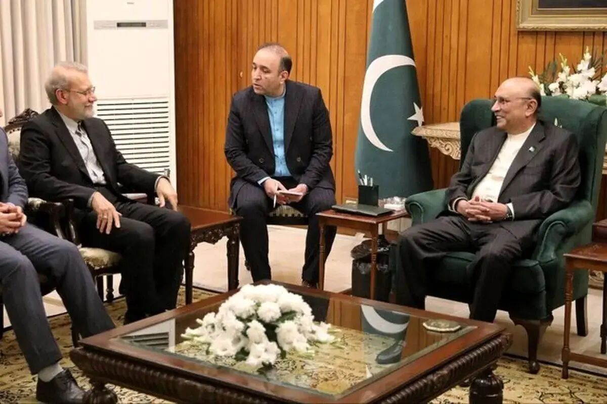 دیدار لاریجانی با رئیس‌جمهور پاکستان