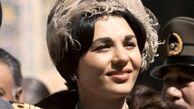 سفر در زمان |  چهره بهت زده فرح دیبا در مراسم خاکسپاری لیلا پهلوی