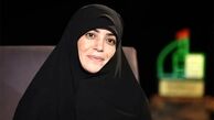 الهام چرخنده، با لباس عروس در 18 سالگی