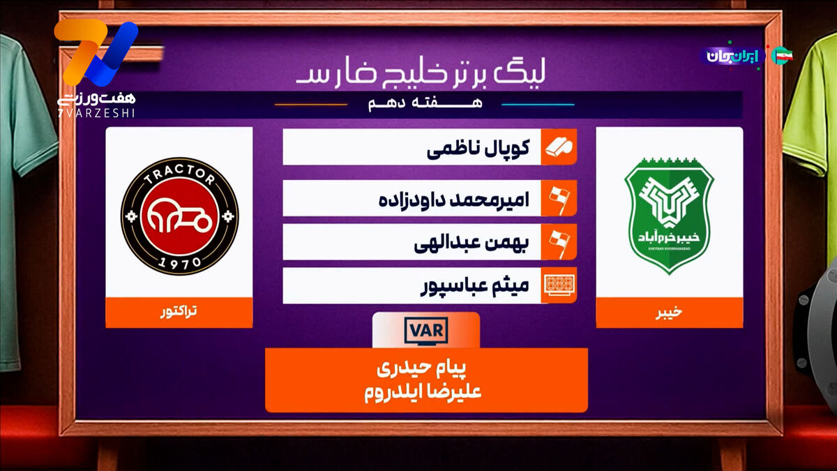 کارشناسی داوری دیدار خیبر  – تراکتور