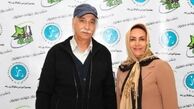 قاب صمیمانه مهوش صبرکن در کنار مهدی فخیم زاده / 41 سال پیش!!