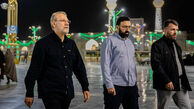 عکس | اولین تصویر از پیکر شهید علی لاریجانی در معراج شهدا / پدر در کنار پسر آرام گرفت