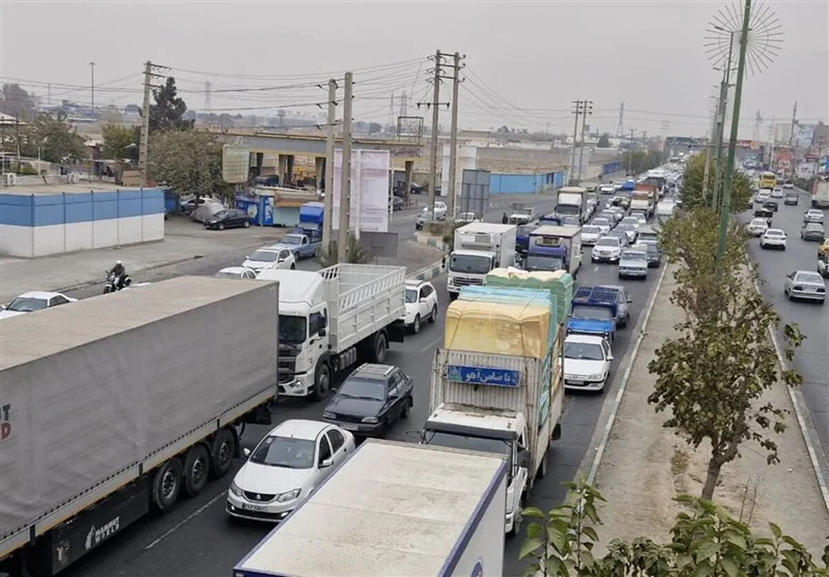 ترافیک نیمه‌سنگین در ورودی‌های تهران